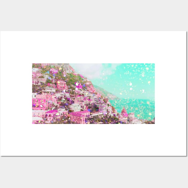 Glittery Positano No. 1 Wall Art by asanaworld